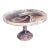 Rare Antique Purple Slag Glass Pedestal Cake Stand For Sale