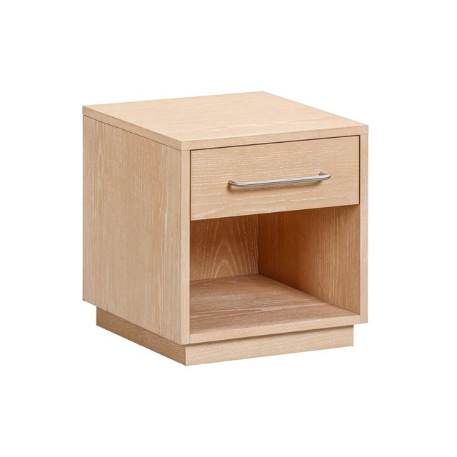 Boho Chic Marlow Natural Wood Nightstand For Sale - Image 3 of 9