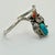 1950s Vintage Southwestern Navajo Turquoise, Coral & Sterling Cuff Bracelet For Sale - Image 9 of 11