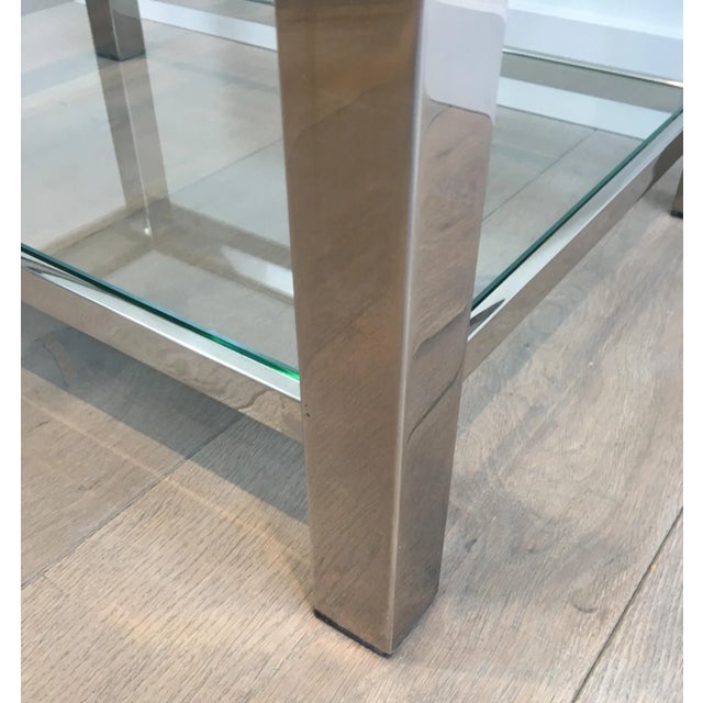 Mid-Century Modern Chrome Side Tables - A Pair For Sale - Image 3 of 12