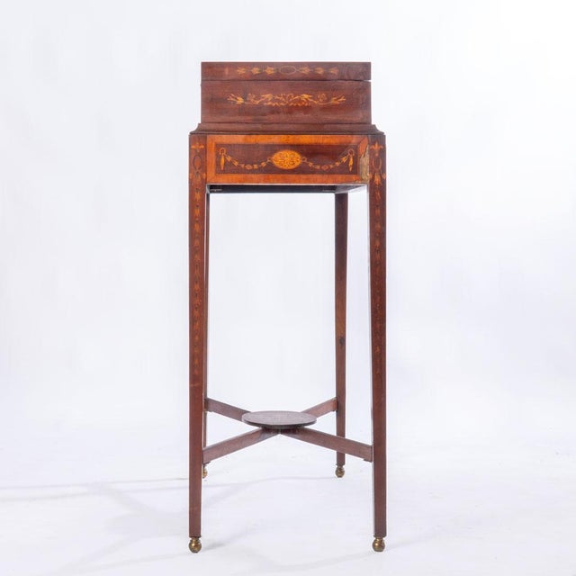 Wood Early 20th Century Wonderful Inlaid Mahogany Vitrine For Sale - Image 7 of 18