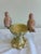 Vintage Cast Iron Bird Feeder Decor With Pink Birds on Pedestal Base For Sale In Oklahoma City - Image 6 of 9