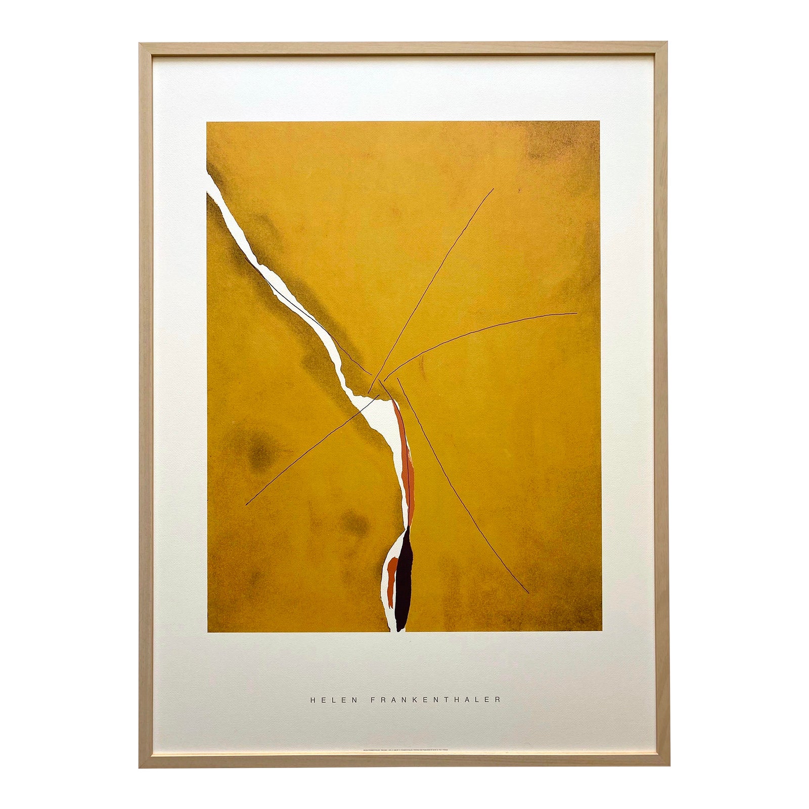Helen Frankenthaler Vintage 1998 Abstract Expressionist Extra