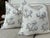Mid-Century Modern Colefax & Fowler Classic "Bowood" Floral Blue and Grey 22" Pillows - A Pair For Sale - Image 3 of 4