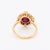 Natural Burmese Ruby 2 Cts and Diamond Halo Ring, Size 6.5 For Sale - Image 4 of 7