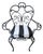 Vintage Wrought Iron Garden Armchair With Cabriole Legs For Sale