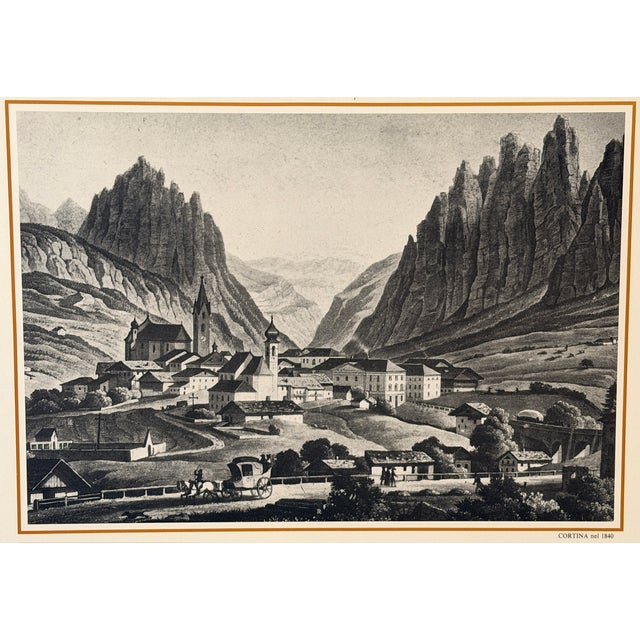 Italian promotional poster for Pietro Alverà’s “Cronaca di Ampezzo nel Tirolo,” a historical chronicle of the Ampezzo...