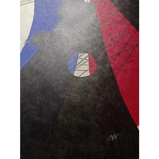 Berto lardera abstract geometric composition original lithograph, 1970 hand signed in pencil ex. 1 of 65 on japon nacré...