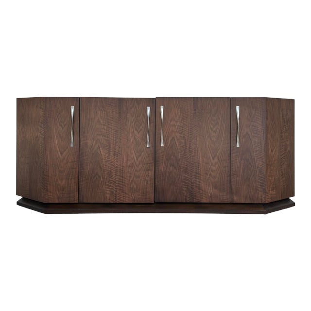 Century Furniture Modern Mahogany Compositions Credenza For Sale