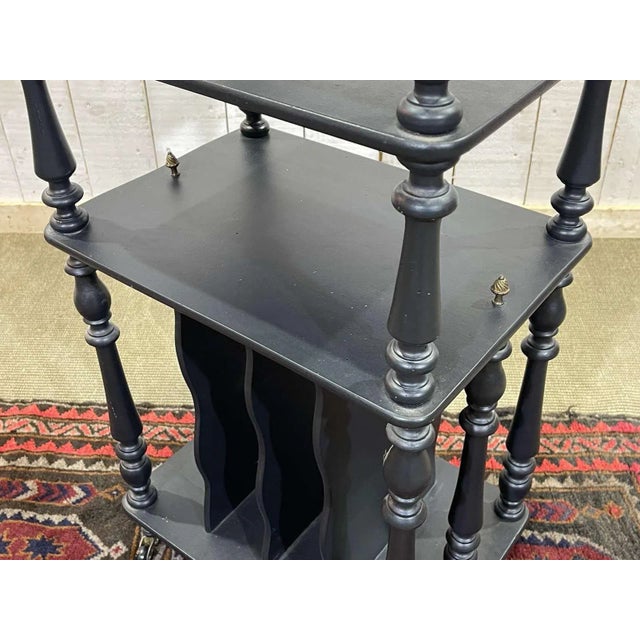 Wood Blackened Wood Music Stand, Late 19th Century For Sale - Image 7 of 8