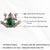 Antique Style Oxidized Silver & 15.25 Ct Natural Emerald Diamond Frog Brooch Pendant For Sale - Image 11 of 14