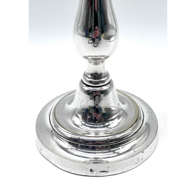 Antique Silver Candlestick by Felix Cheron for Christofle, 1890 For Sale - Image 6 of 12