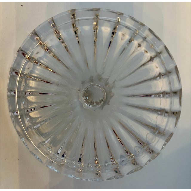 Traditional Fifth Avenue 24% Lead Crystal, Retired Biscuit Barrel, Lidded Jar For Sale - Image 3 of 6