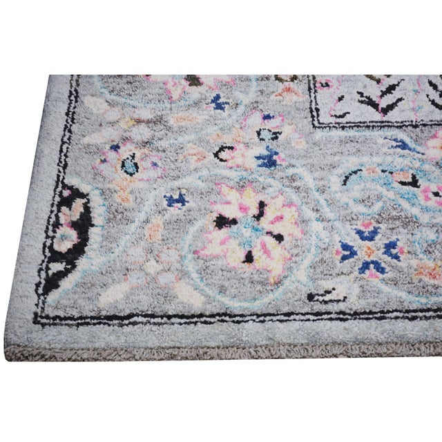 Turkish Oushak Angora Hand Knotted Wool Rug, 10'3"x13'5" For Sale - Image 3 of 6