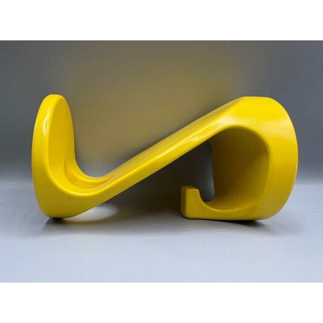 Paint Space Age Italian Modern Sunny Yellow Mid 20th Century Wall Hooks a Pair For Sale - Image 7 of 9
