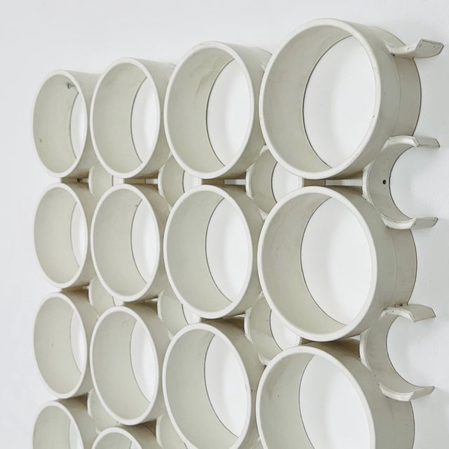 Plastic Space Age White Plastic Wall or Ceiling Panels System, Switzerland, 1970s For Sale - Image 7 of 11