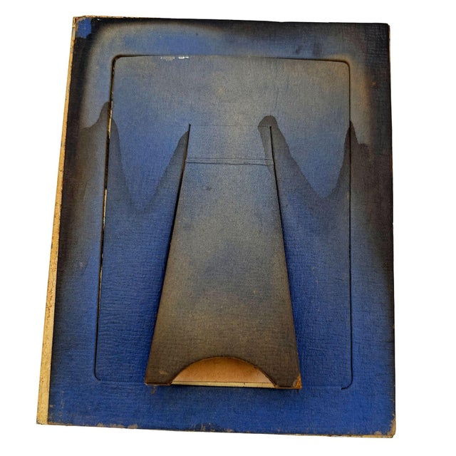 Art Deco Gold Painted Mirrored 4x5 Regancy Picture Frame For Sale In Los Angeles - Image 6 of 6