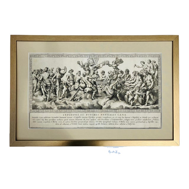 17th Century Engraving Dated 1693, Framed For Sale