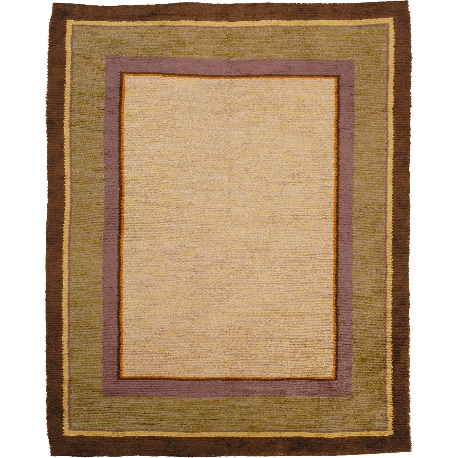 Early 20th Century Swedish Art Deco Rug- 8′ × 10′1″