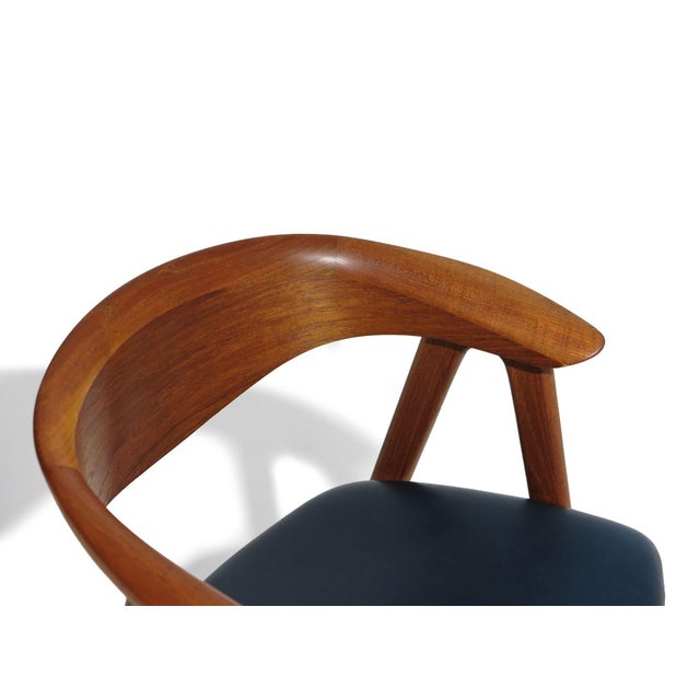 Mid 20th Century Pair of Restored Danish Teak Armchairs Attributed to Erik Kirkegaard For Sale - Image 10 of 10