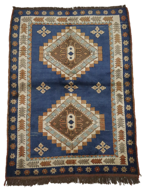 Vintage Turkish Hand Knotted Rug, 1950s