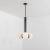 Tubular md black pendant light by schwung dimensions: w 49 x d 49 x h 88 cm materials: black gunmetal, frosted glass...