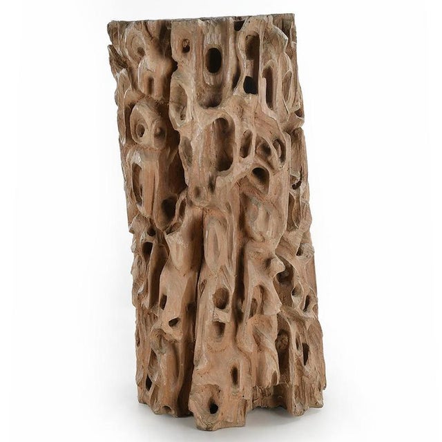 Wood Carved Teak Root Sculpture For Sale - Image 7 of 7