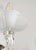 Vintage 6 Arm Murano Style Clear & White Latticino Glass Chandelier For Sale - Image 4 of 8