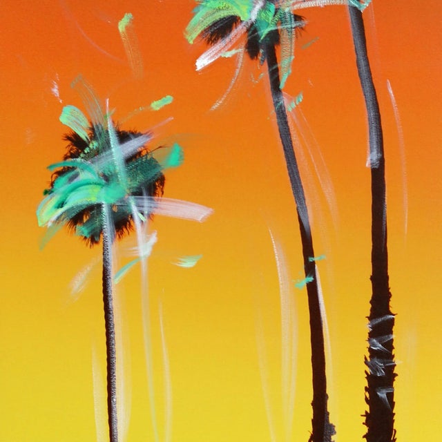 Pop Art "Santa Barbara Up Palms - Three Tall" Original Artwork by Pete Kasprzak For Sale - Image 3 of 10