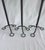 Vintage Brutalist Copper Cup Twisted Iron Metal Candlesticks, Set of Three For Sale - Image 10 of 11