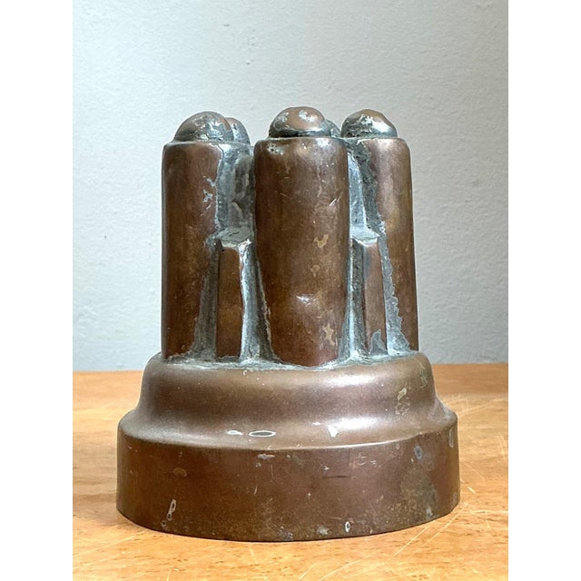 Vintage Copper Over Tin Jelly Mold For Sale In West Palm - Image 6 of 18