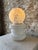 White Vintage Murano Glass Globe Table Lamps - a Pair For Sale - Image 8 of 11