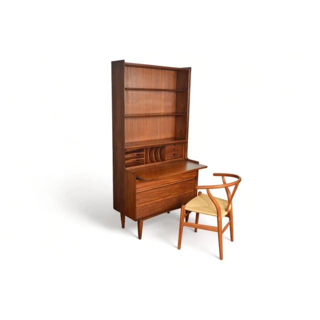Mid 20th Century Robert Heritage Secretary / Bookcase in Tola For Sale - Image 9 of 12