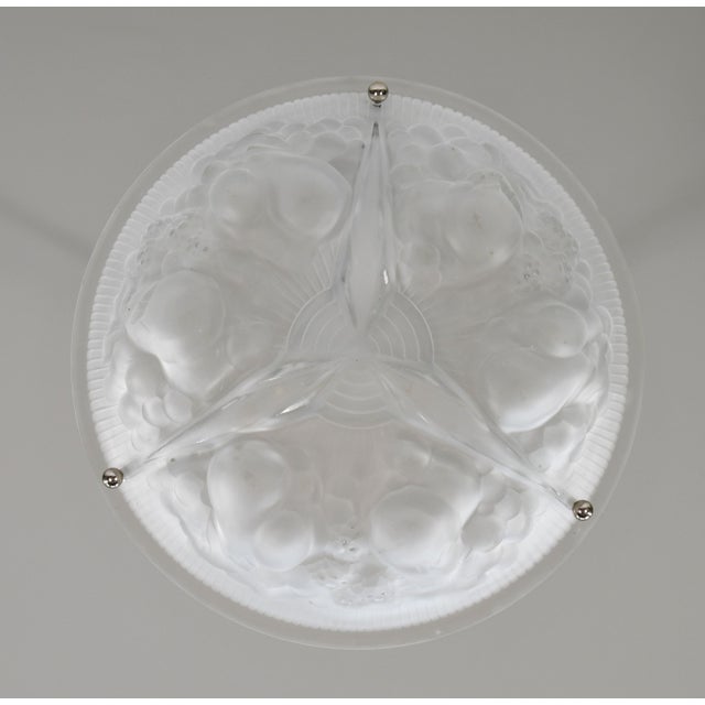 French Art Deco Pendant Light by Muller Freres 1930 France For Sale - Image 6 of 11