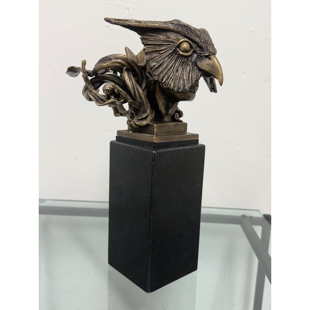 Metal Theodore Gall Owl Man, Signed For Sale - Image 7 of 12