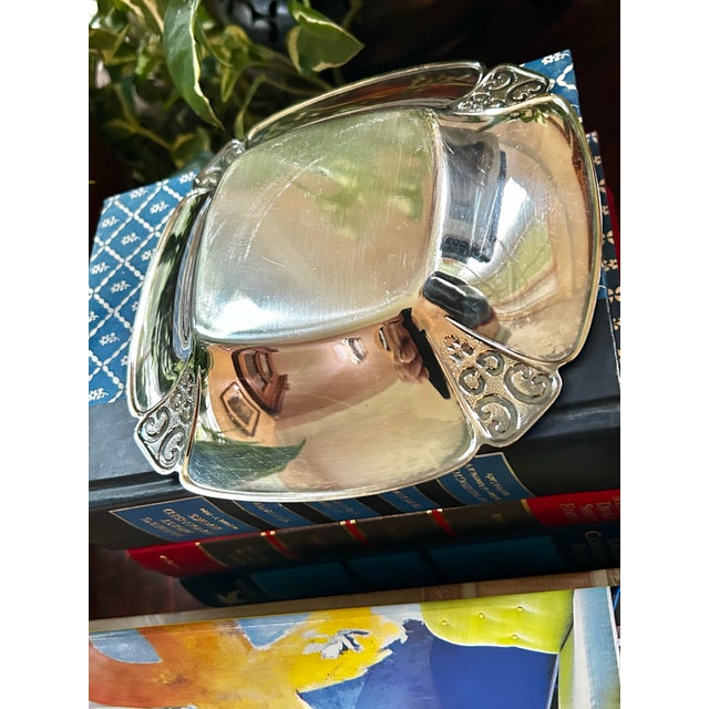 Metal Vintage 1960’s International Silver “Triumph” Silver Plate Candy Trinket Dish or Catch All For Sale - Image 7 of 8