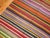 Vintage Zabihi Collection Striped Colorful Turkish Gallery Size Kilim - 5'3" x 13'5" For Sale - Image 4 of 8