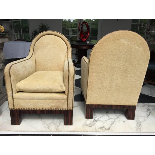 Wood Mid-Century Modern Lounge Chairs - a Pair For Sale - Image 7 of 8