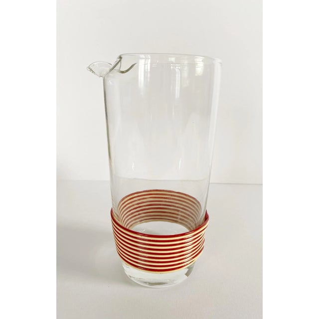 Mid-Century Wrapped Glasses and Pitcher Set - 16 Piece Set For Sale In New York - Image 6 of 10