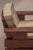 Brutalist Armchair in High-Gloss Burgundy Wood, 1960s For Sale - Image 4 of 13