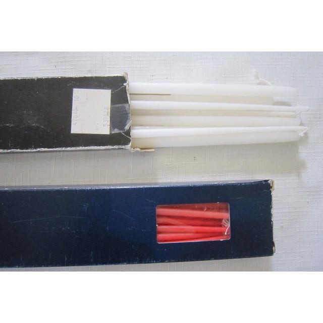 Mid-Century Modern Dansk Tiny Taper Candles, Set/3 For Sale - Image 3 of 3
