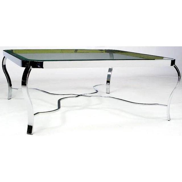 DIA - Design Institute America 1970s Dia Chrome & Brass Coffee Table For Sale - Image 4 of 6