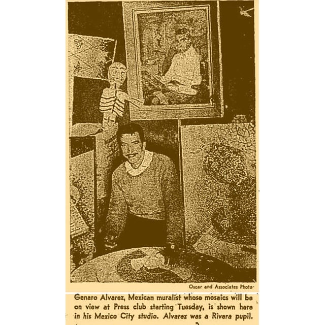 1950s Mosaic Coffee Table by Genaro Alvarez For Sale - Image 9 of 17