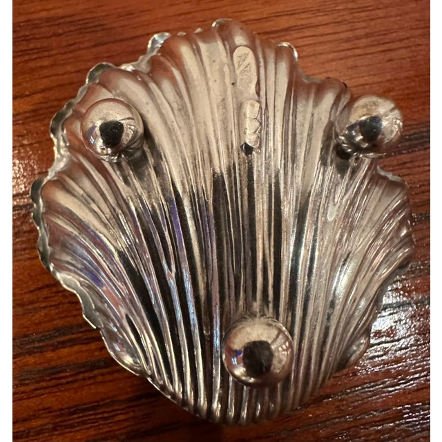 Victorian Late 19th Century Victorian English Sterling Silver Petite Bowl in Charming Oneida Shell Shape For Sale - Image 3 of 6
