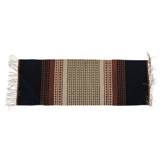 Mid-Century Fringed Table Runner For Sale
