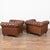 Set of Three Vintage Brown Leather Chesterfield Seating Group With Sofa and Pair of Club Chairs For Sale - Image 18 of 18