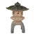 1998 Concrete 2 Piece Pagoda Garden Statue For Sale