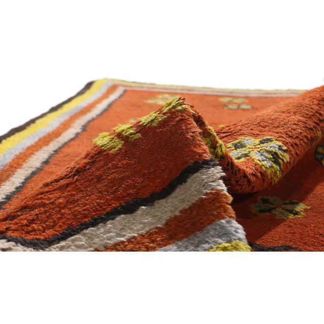 Vintage Tikdift Moroccan Rug - 03'05 X 05'03 For Sale In Dallas - Image 6 of 10