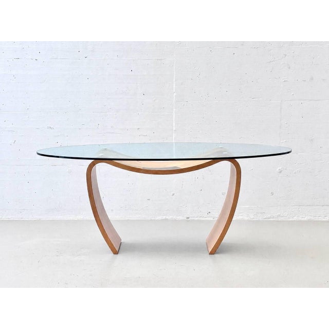 Sculptural Dining Table with Inlays and Glass Top by Carlo Malnati, Italy, 1980s For Sale - Image 10 of 16