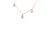 Contemporary 14K Rose Gold 1 3/8 Cttw Oval Lab Grown Diamond Dangle Station Necklace - 17" Inches For Sale - Image 3 of 5